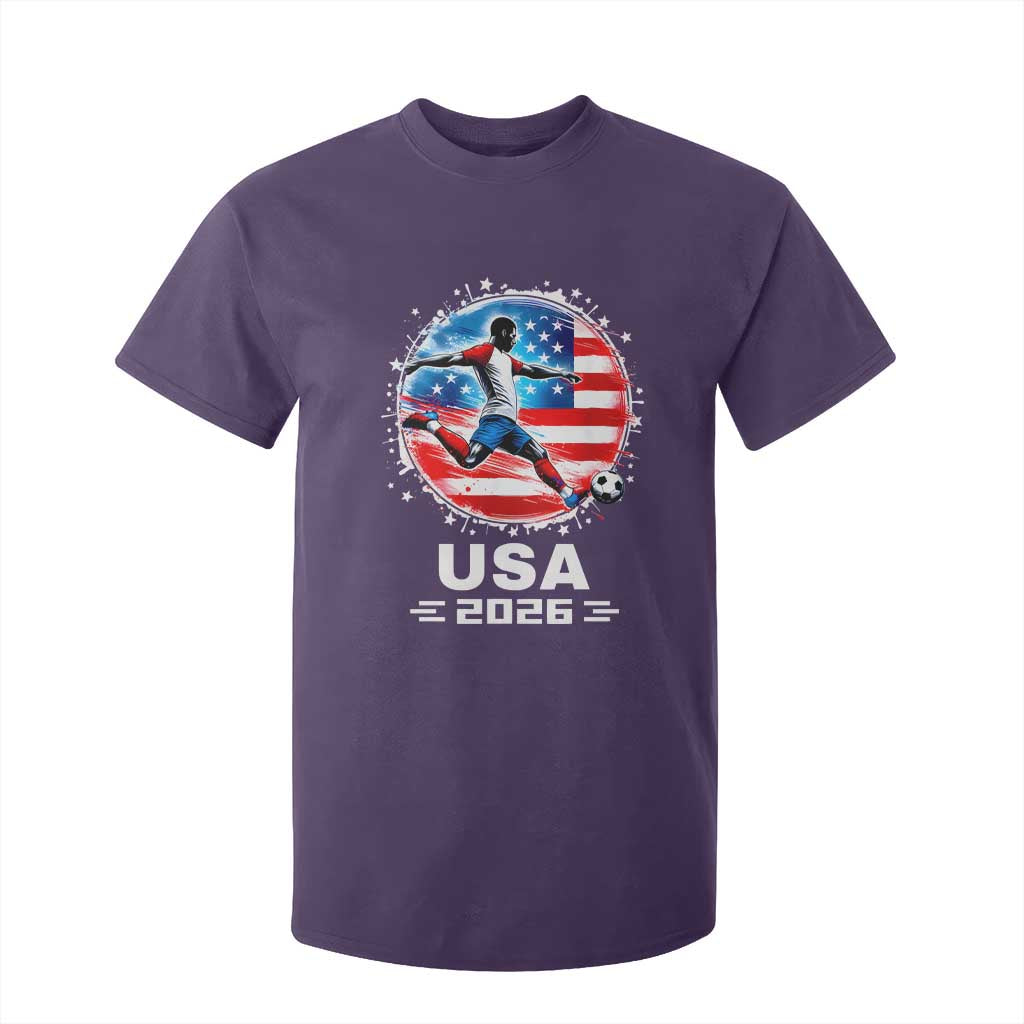 USA Soccer Patriotic Player 2026 Graphic T Shirt For Kid United States Football Fan Spirit