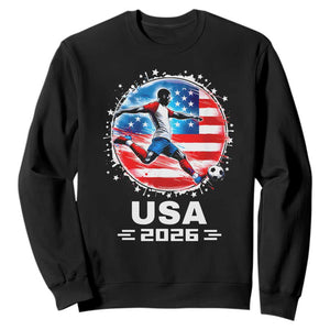 USA Soccer Patriotic Player 2026 Graphic Sweatshirt United States Football Fan Spirit