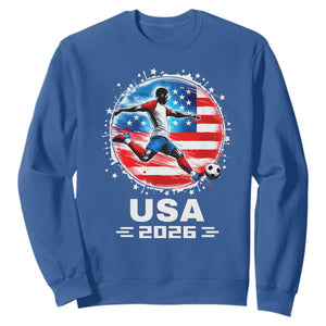 USA Soccer Patriotic Player 2026 Graphic Sweatshirt United States Football Fan Spirit