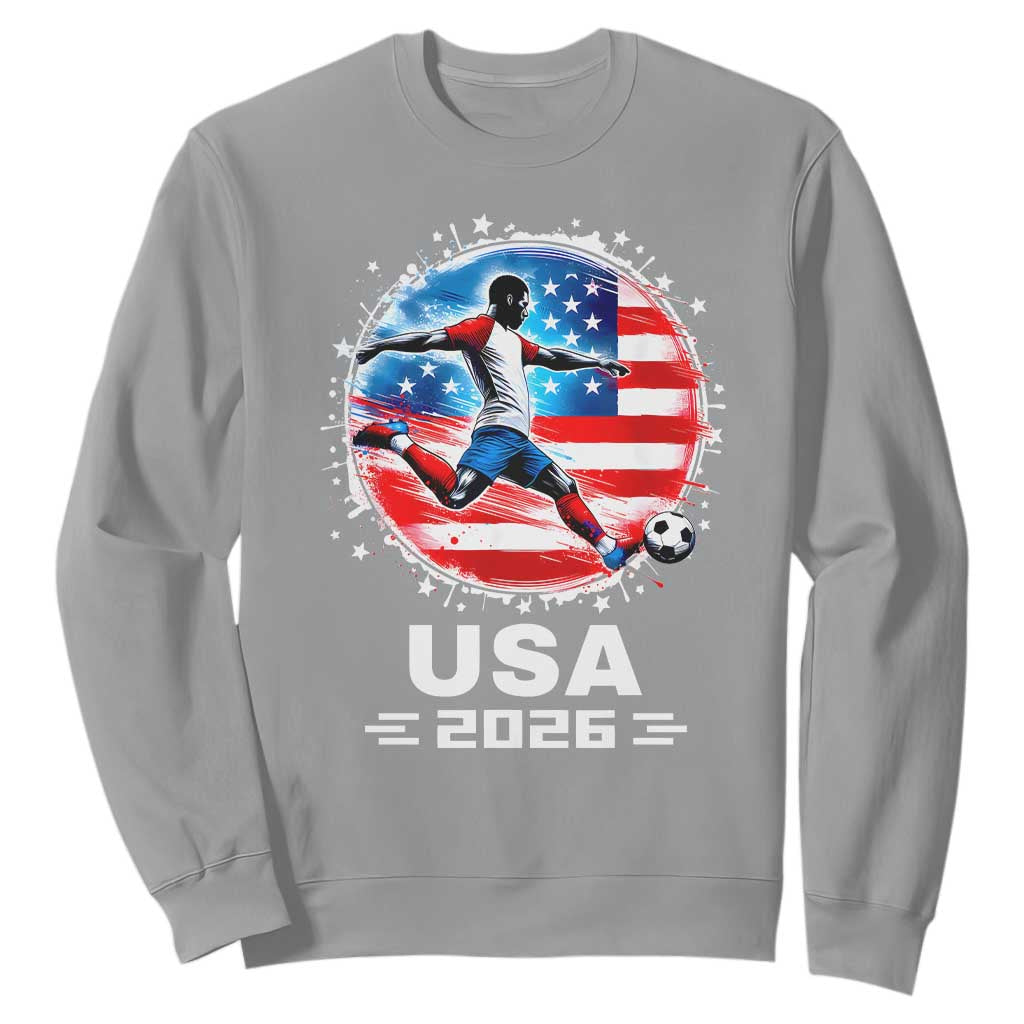 USA Soccer Patriotic Player 2026 Graphic Sweatshirt United States Football Fan Spirit