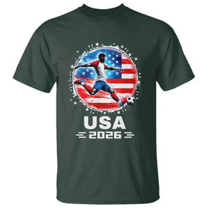 USA Soccer Patriotic Player 2026 Graphic T Shirt United States Football Fan Spirit