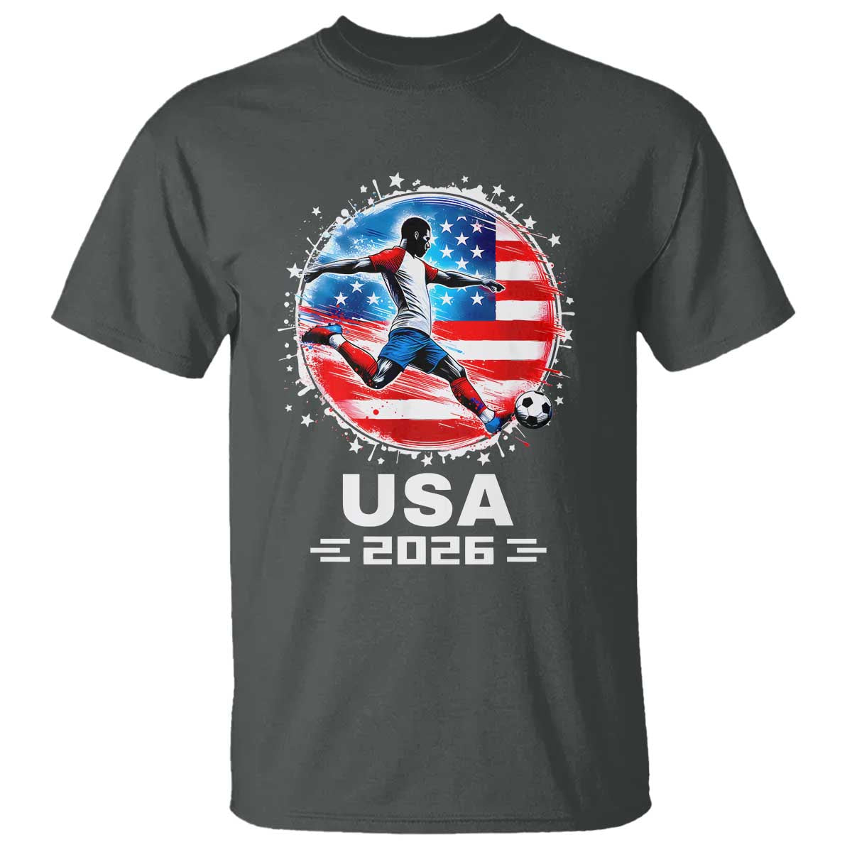 USA Soccer Patriotic Player 2026 Graphic T Shirt United States Football Fan Spirit