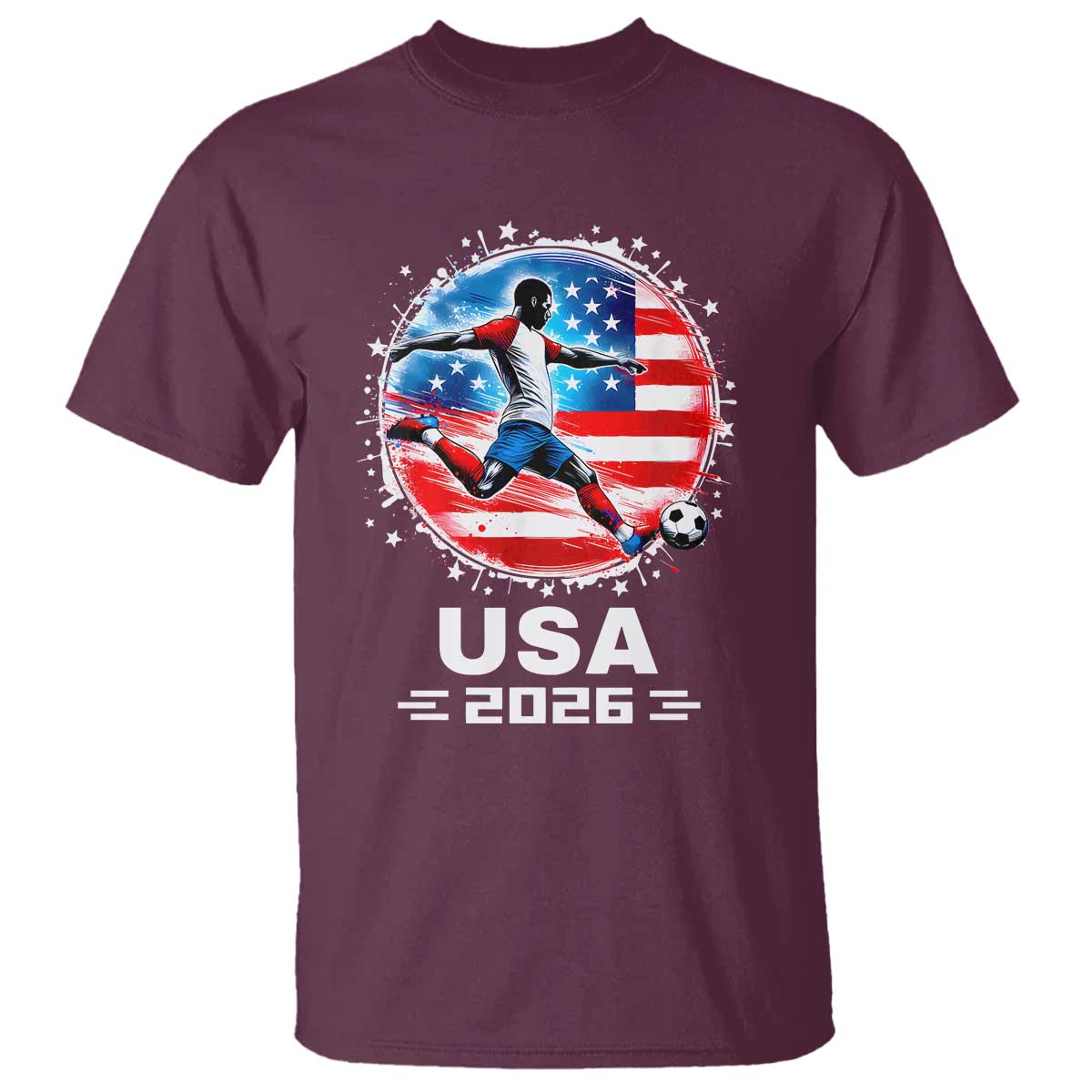 USA Soccer Patriotic Player 2026 Graphic T Shirt United States Football Fan Spirit
