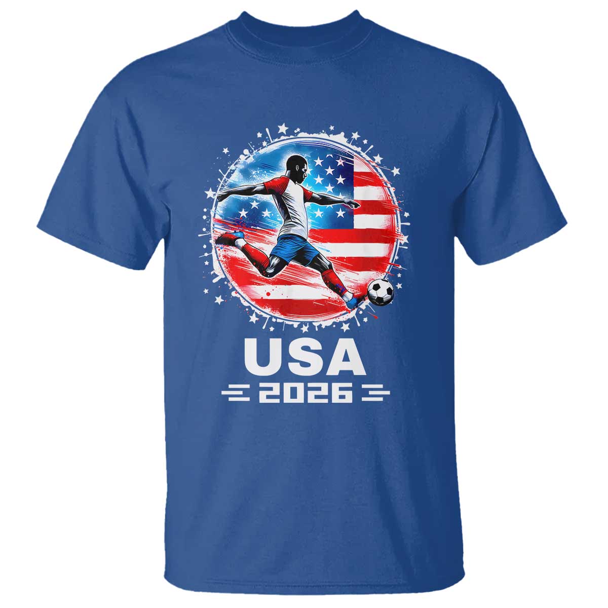 USA Soccer Patriotic Player 2026 Graphic T Shirt United States Football Fan Spirit