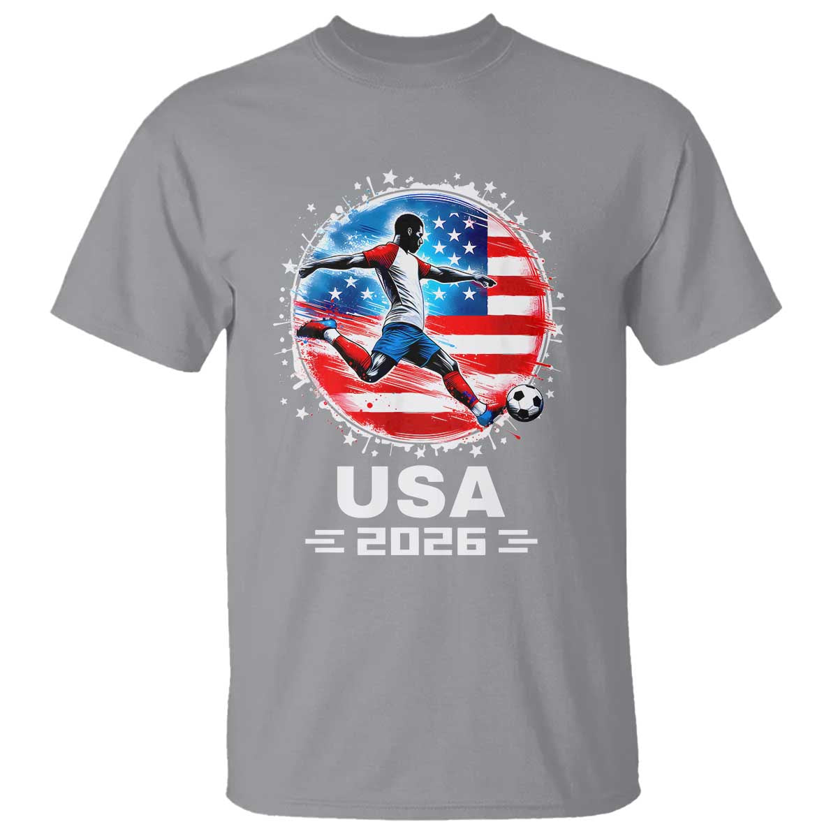 USA Soccer Patriotic Player 2026 Graphic T Shirt United States Football Fan Spirit