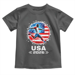 USA Soccer Patriotic Player 2026 Graphic Toddler T Shirt United States Football Fan Spirit