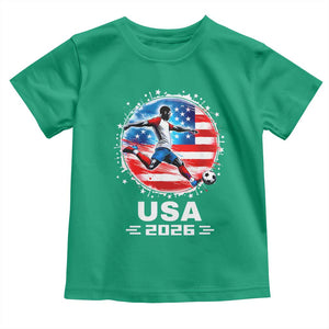 USA Soccer Patriotic Player 2026 Graphic Toddler T Shirt United States Football Fan Spirit