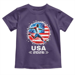 USA Soccer Patriotic Player 2026 Graphic Toddler T Shirt United States Football Fan Spirit