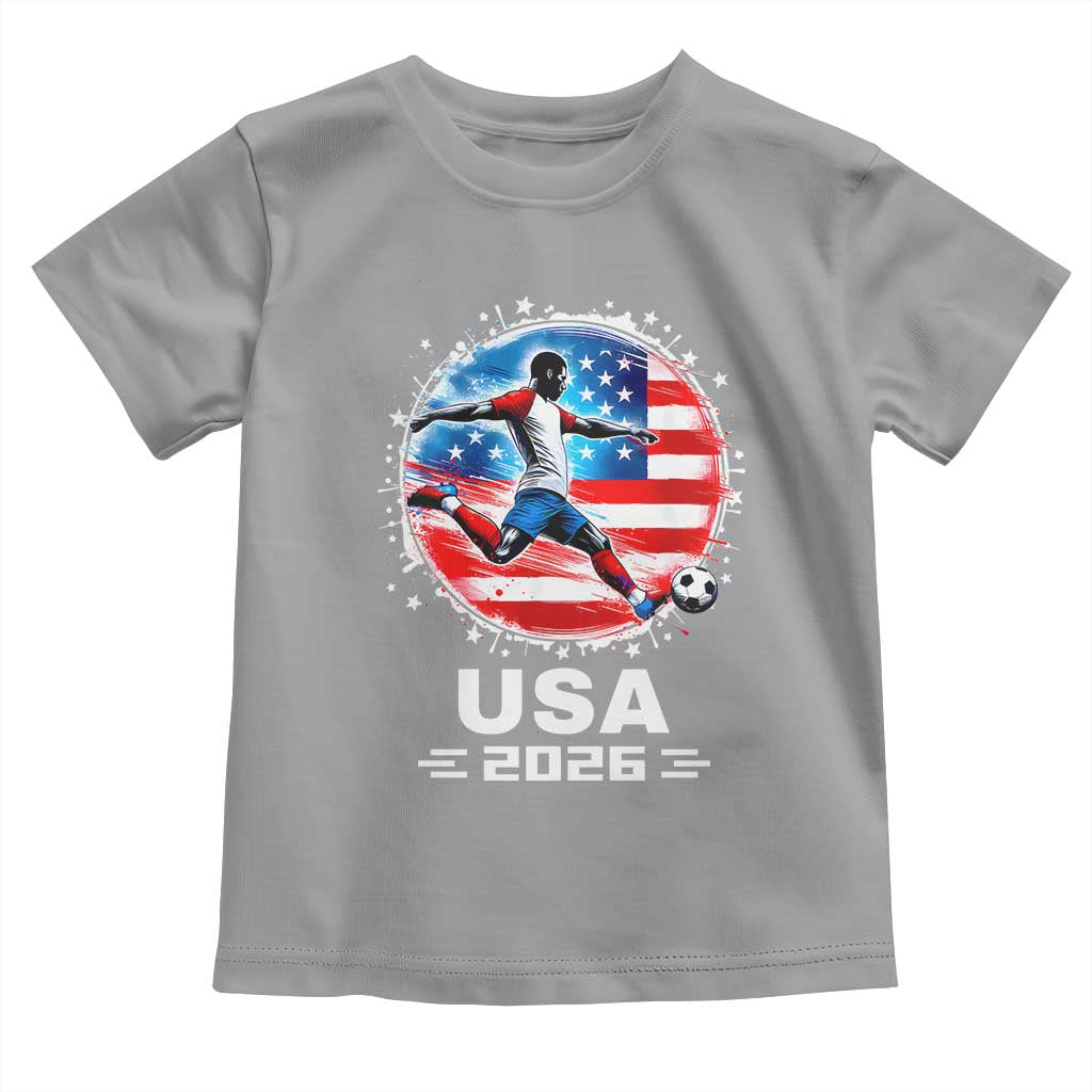 USA Soccer Patriotic Player 2026 Graphic Toddler T Shirt United States Football Fan Spirit