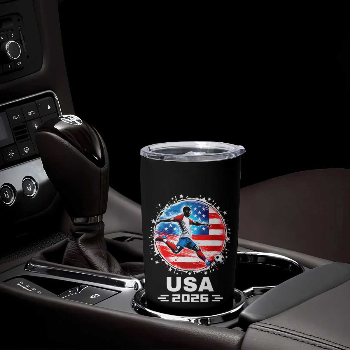 USA Soccer Patriotic Player 2026 Graphic Tumbler Cup United States Football Fan Spirit