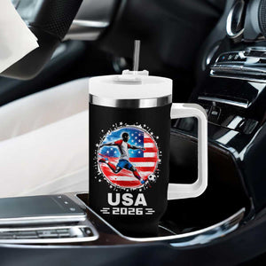 USA Soccer Patriotic Player 2026 Graphic Tumbler With Handle United States Football Fan Spirit