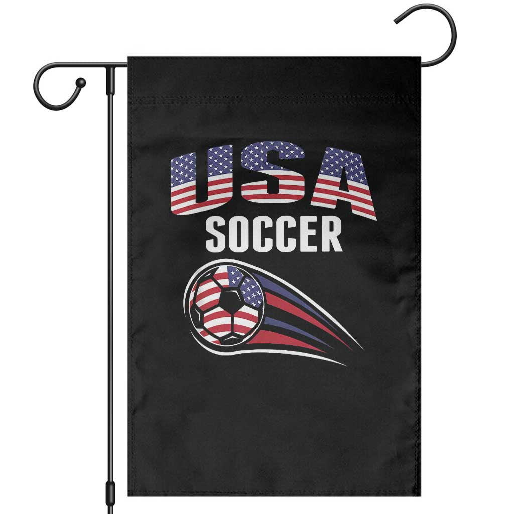 Patriotic USA Soccer Stars and Stripes Graphic Garden Flag American Football Fan Game Day Spirit