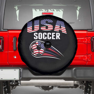 Patriotic USA Soccer Stars and Stripes Graphic Spare Tire Cover American Football Fan Game Day Spirit