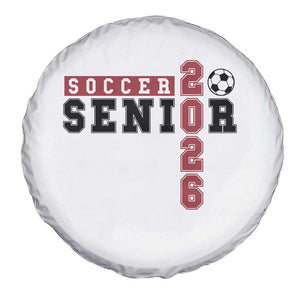 Soccer Senior Class of 2026 Typography Graphic Spare Tire Cover High School Varsity Athlete Graduation Gift