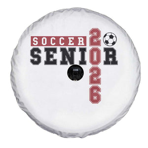 Soccer Senior Class of 2026 Typography Graphic Spare Tire Cover High School Varsity Athlete Graduation Gift