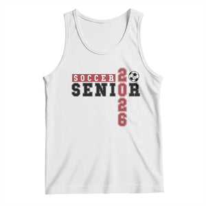Soccer Senior Class of 2026 Typography Graphic Tank Top High School Varsity Athlete Graduation Gift