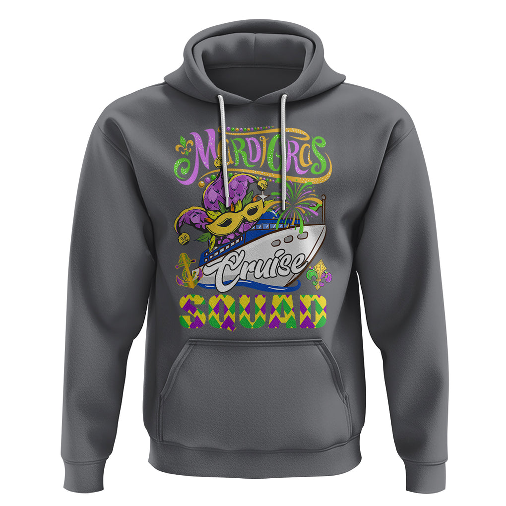 Mardi Gras Cruise Hoodie Matching Group Squad Family Vacation Party TS02 Charcoal Printyourwear