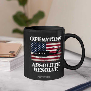 Operation Absolute Resolve Coffee Mug US Military Extraction Mission American Flag TS02 Print Your Wear