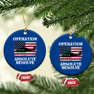 Operation Absolute Resolve Ceramic Ornament US Military Extraction Mission American Flag TS02 1pc Blue Print Your Wear