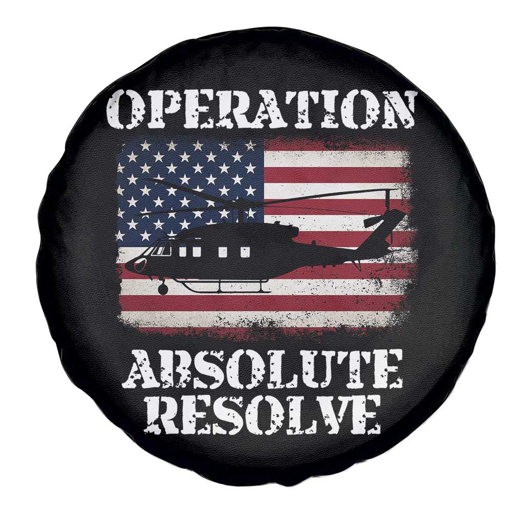 Operation Absolute Resolve Spare Tire Cover US Military Extraction Mission American Flag TS02 Print Your Wear