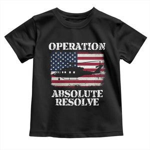 Operation Absolute Resolve Toddler T Shirt US Military Extraction Mission American Flag TS02 Black Print Your Wear