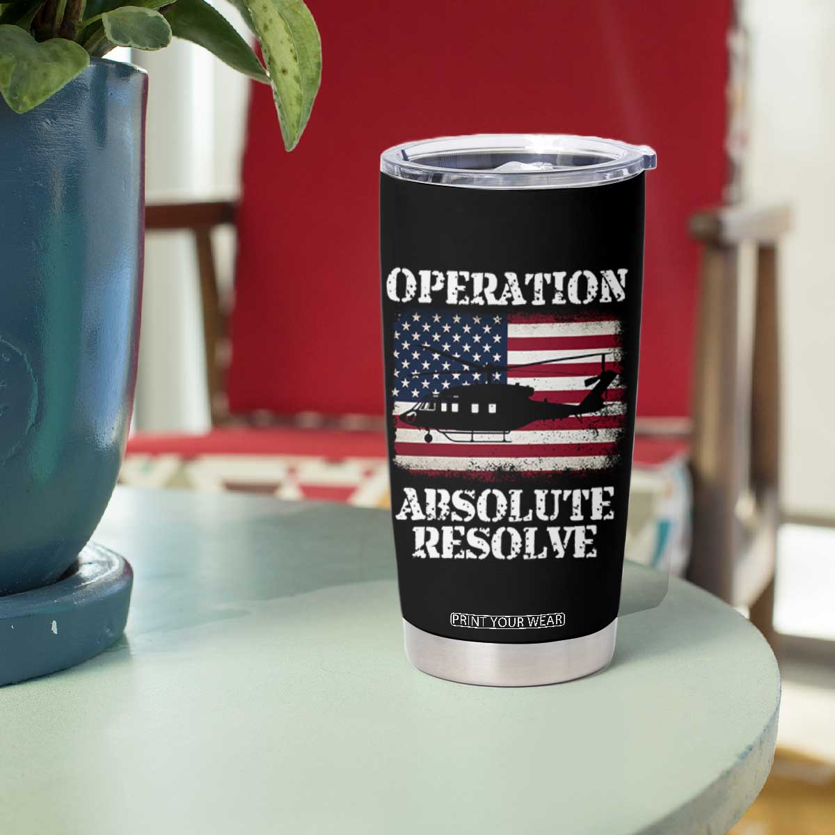 Operation Absolute Resolve Tumbler Cup US Military Extraction Mission American Flag TS02 Print Your Wear