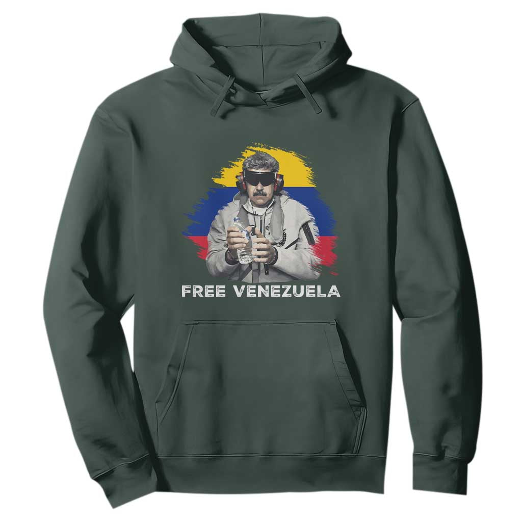 Free Venezuela Maduro Hoodie Political Satire TS02 Dark Forest Green Print Your Wear