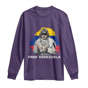 Free Venezuela Maduro Long Sleeve Shirt Political Satire TS02 Purple Print Your Wear