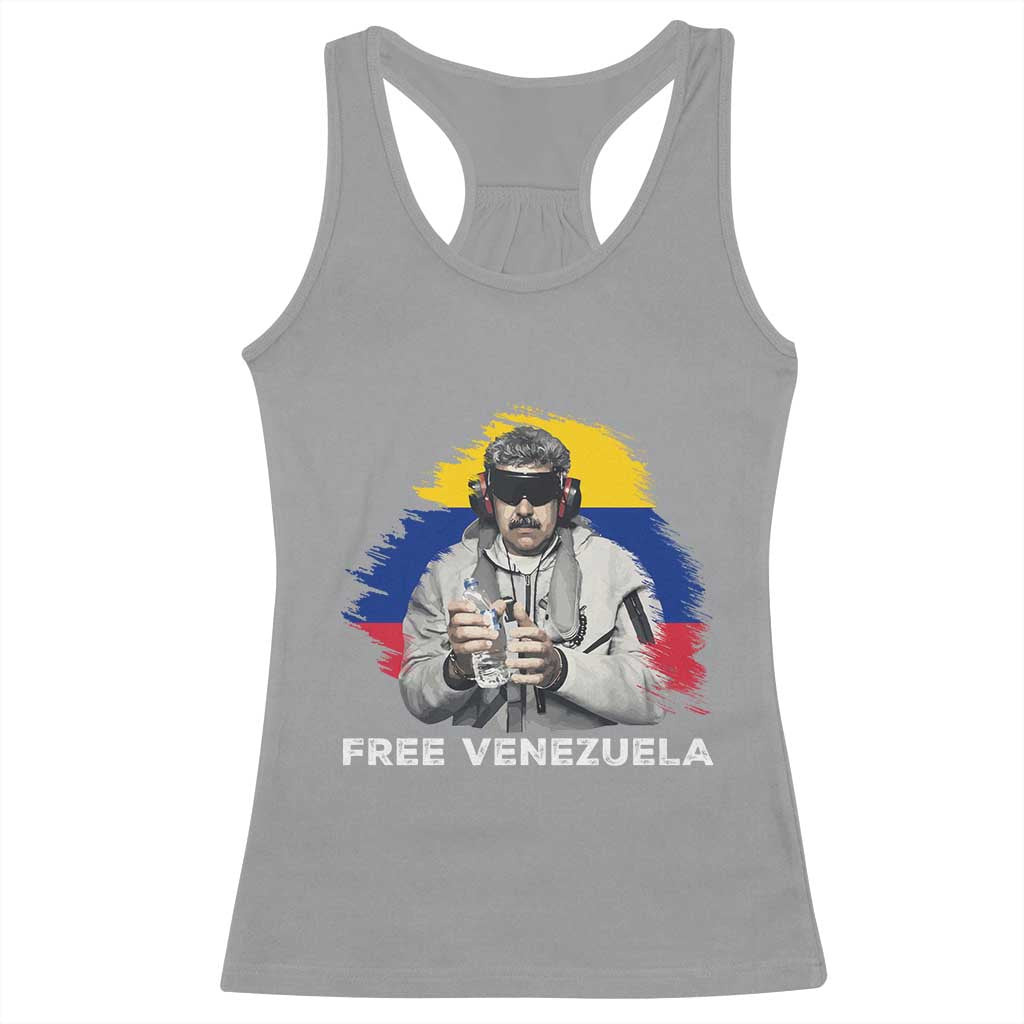 Free Venezuela Maduro Racerback Tank Top Political Satire TS02 Sport Gray Print Your Wear