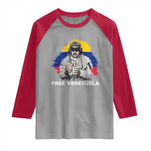 Free Venezuela Maduro Raglan Shirt Political Satire TS02 Sport Gray Red Print Your Wear