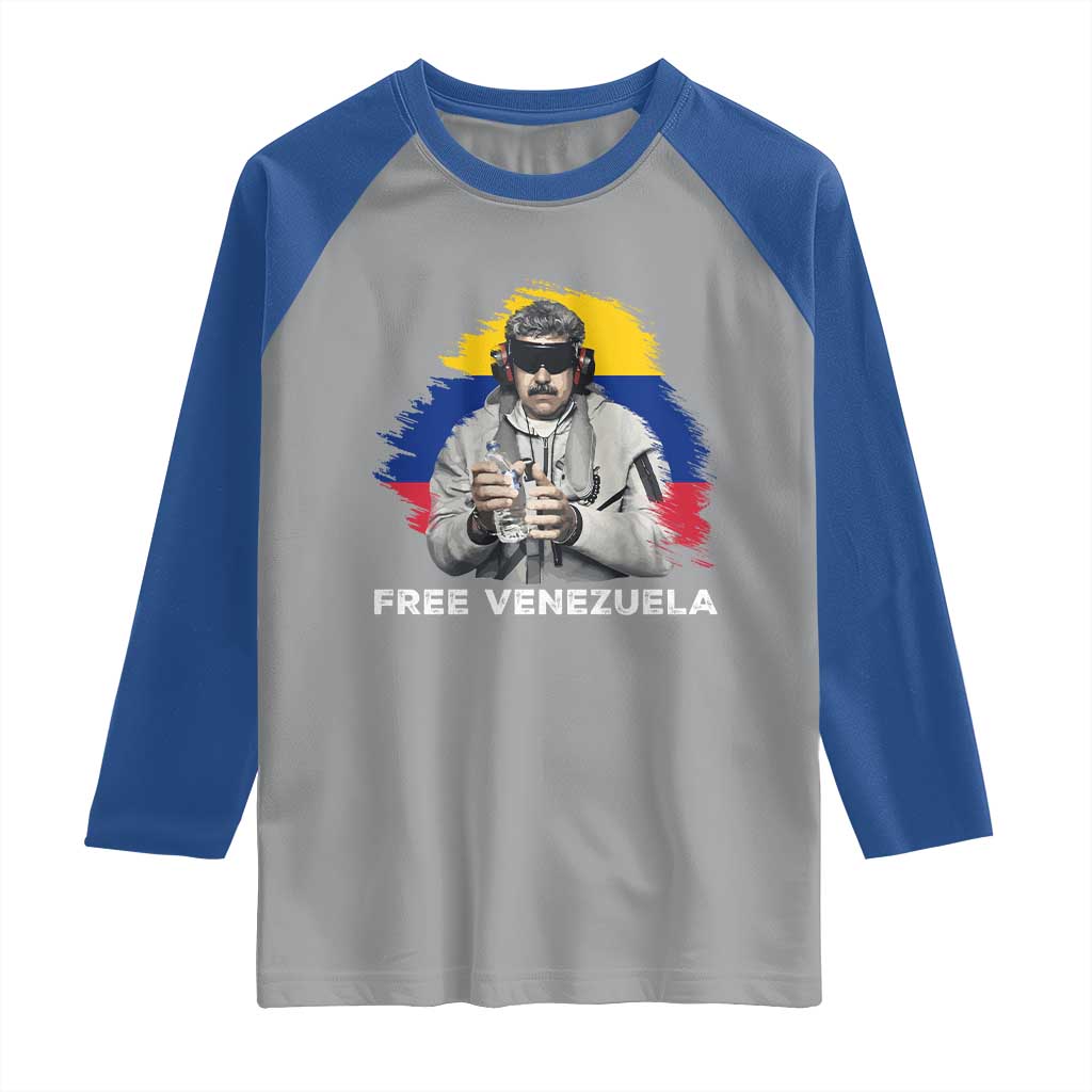 Free Venezuela Maduro Raglan Shirt Political Satire TS02 Sport Gray Royal Print Your Wear
