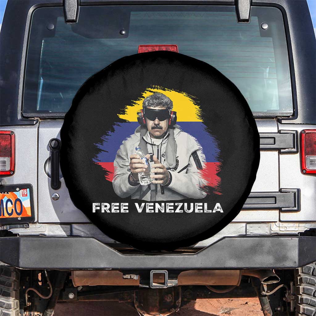 Free Venezuela Maduro Spare Tire Cover Political Satire TS02 No hole Black Print Your Wear
