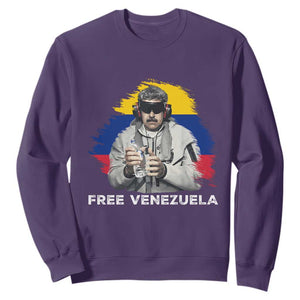 Free Venezuela Maduro Sweatshirt Political Satire TS02 Purple Print Your Wear