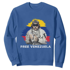 Free Venezuela Maduro Sweatshirt Political Satire TS02 Royal Blue Print Your Wear
