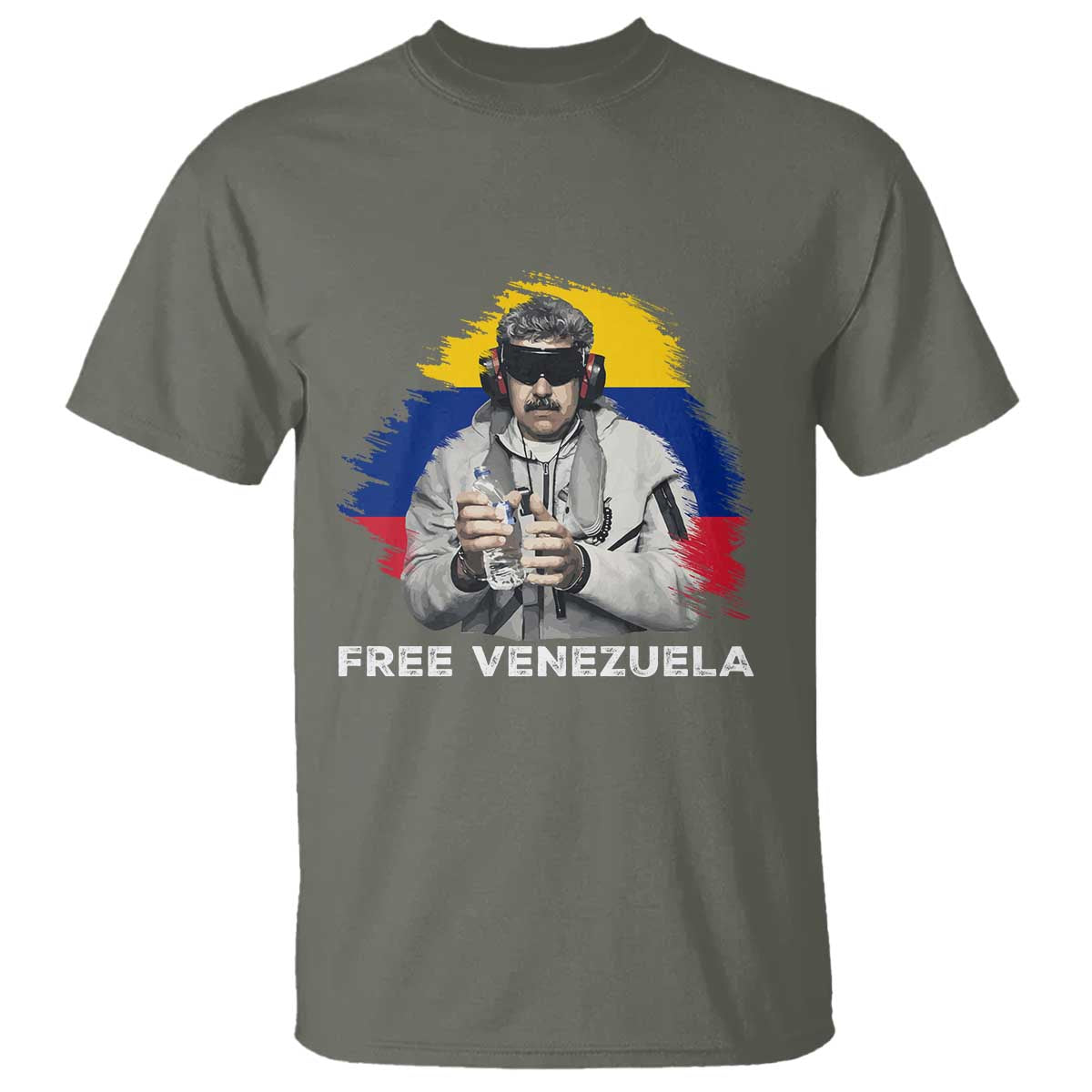 Free Venezuela Maduro T Shirt Political Satire TS02 Military Green Print Your Wear