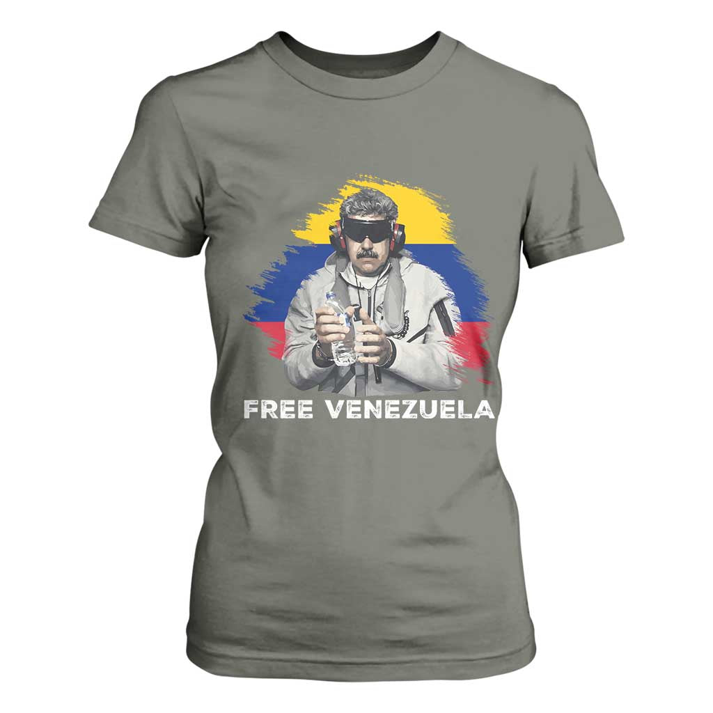 Free Venezuela Maduro T Shirt For Women Political Satire TS02 Military Green Print Your Wear