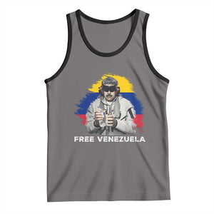 Free Venezuela Maduro Tank Top Political Satire TS02 Deep Heather Black Print Your Wear