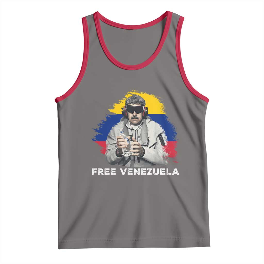 Free Venezuela Maduro Tank Top Political Satire TS02 Deep Heather Red Print Your Wear