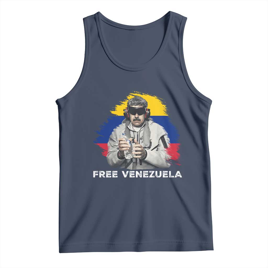 Free Venezuela Maduro Tank Top Political Satire TS02 Navy Print Your Wear