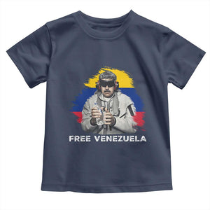 Free Venezuela Maduro Toddler T Shirt Political Satire TS02 Navy Print Your Wear