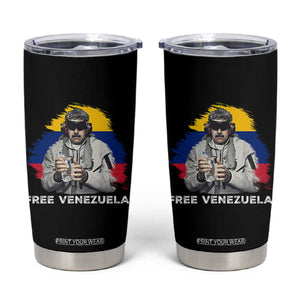 Free Venezuela Maduro Tumbler Cup Political Satire TS02 Black Print Your Wear