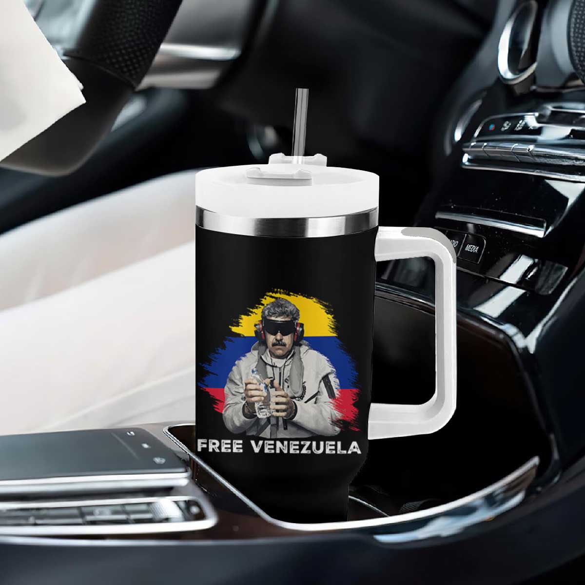 Free Venezuela Maduro Tumbler With Handle Political Satire TS02 Print Your Wear