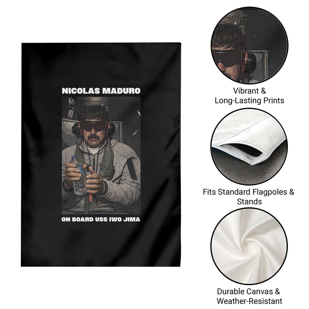 Maduro Captured Meme Garden Flag On Board USS Iwo Jima Political Satire TS02 Print Your Wear
