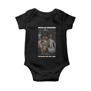 Maduro Captured Meme Baby Onesie On Board USS Iwo Jima Political Satire TS02 Black Print Your Wear