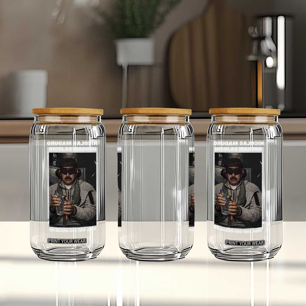 Maduro Captured Meme Glass Can On Board USS Iwo Jima Political Satire TS02 Print Your Wear