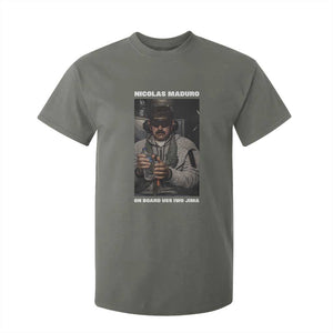 Maduro Captured Meme T Shirt For Kid On Board USS Iwo Jima Political Satire TS02 Military Green Print Your Wear