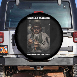 Maduro Captured Meme Spare Tire Cover On Board USS Iwo Jima Political Satire TS02 No hole Black Print Your Wear