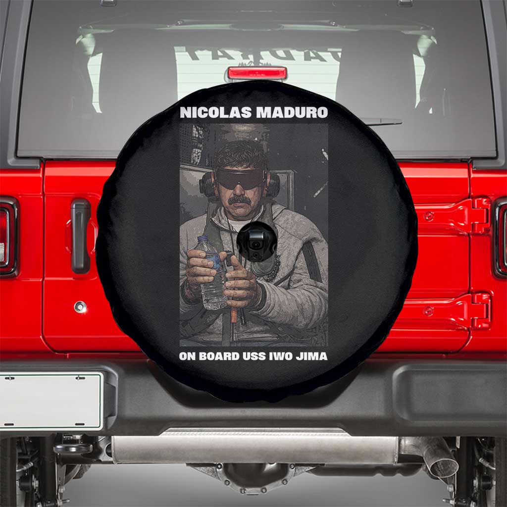 Maduro Captured Meme Spare Tire Cover On Board USS Iwo Jima Political Satire TS02 Black Print Your Wear