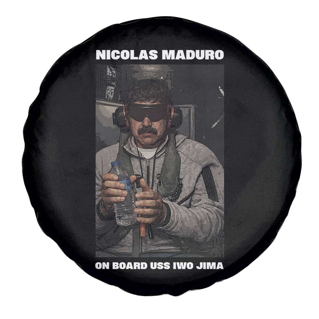 Maduro Captured Meme Spare Tire Cover On Board USS Iwo Jima Political Satire TS02 Print Your Wear