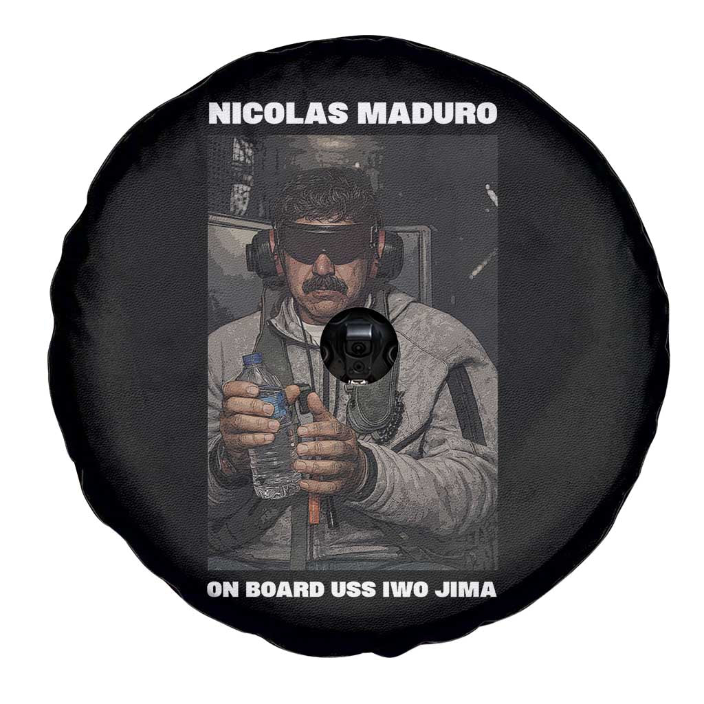 Maduro Captured Meme Spare Tire Cover On Board USS Iwo Jima Political Satire TS02 Print Your Wear
